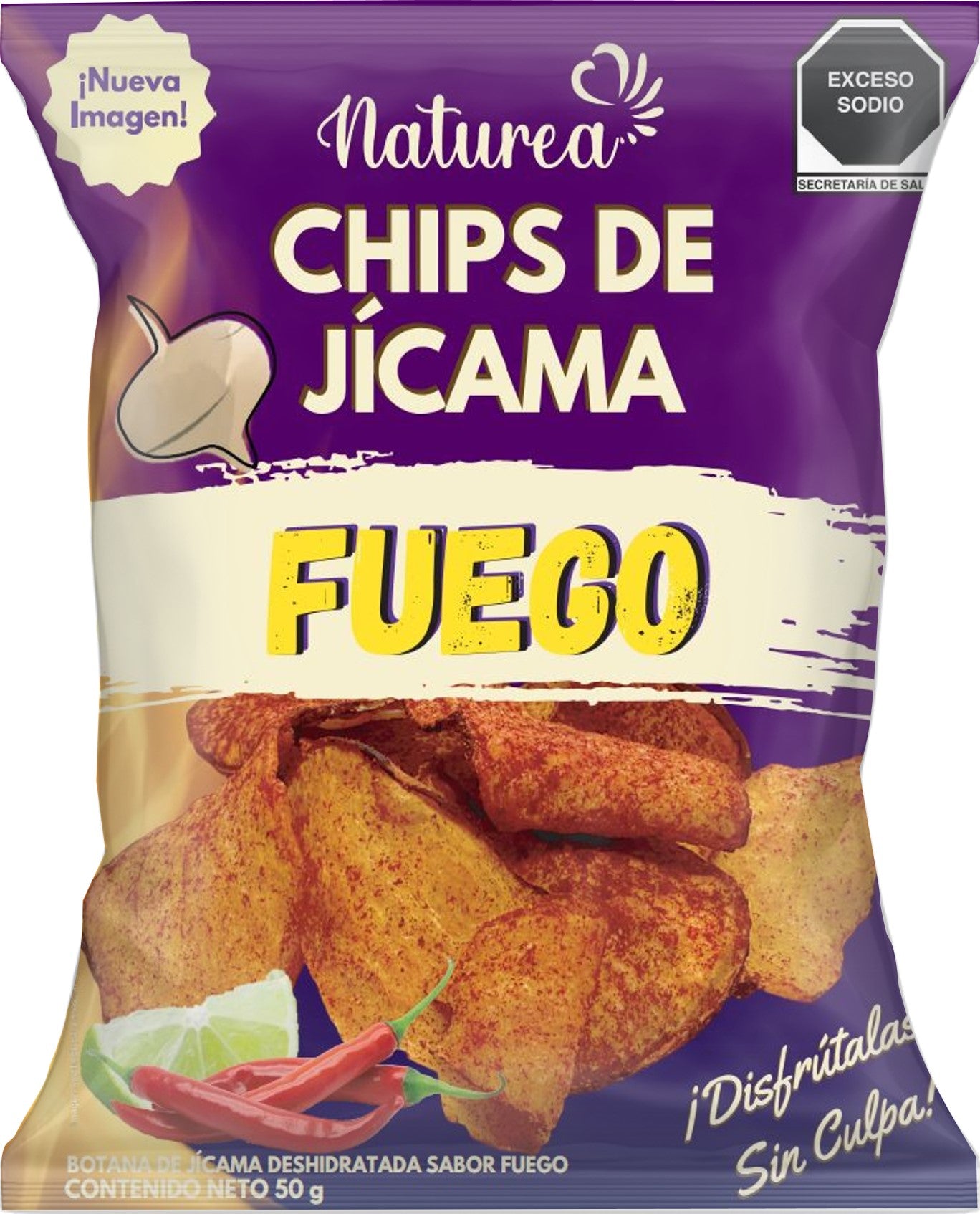 Chips de Jícama sabor Fuego