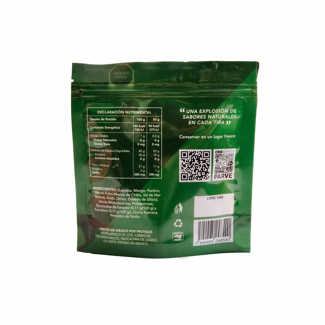 Tira de Guayaba deshidratada sin azúcar 50gr Frutique