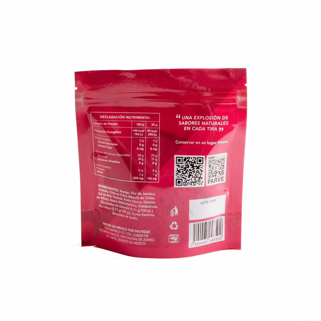 Tira de Jamaica deshidratada sin azúcar 50gr Frutique