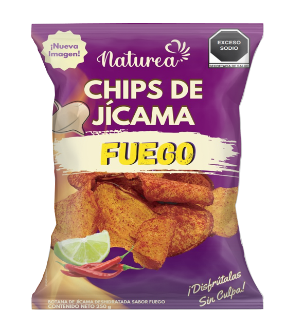 Chips de Jícama sabor Fuego