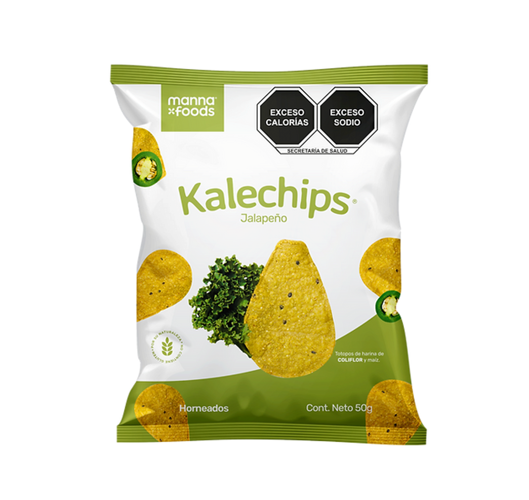 Chips de Kale sabor Jalapeño 50g Manna Foods