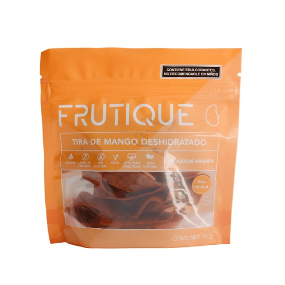 Tira de Mango deshidratado sin azúcar 50gr Frutique