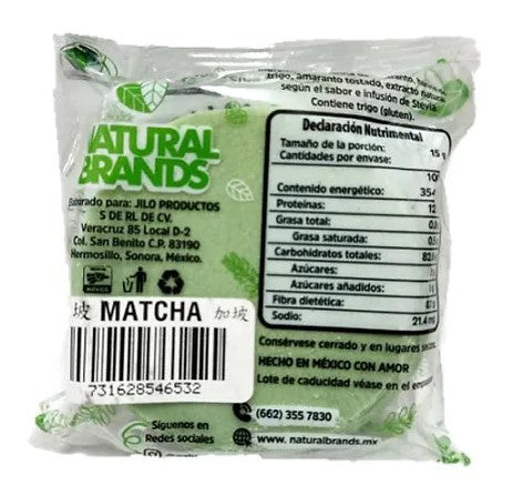 Oblea de amaranto sabor Matcha 60g