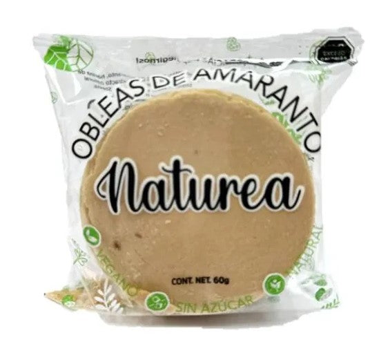 Oblea de amaranto sabor Nuez 60g