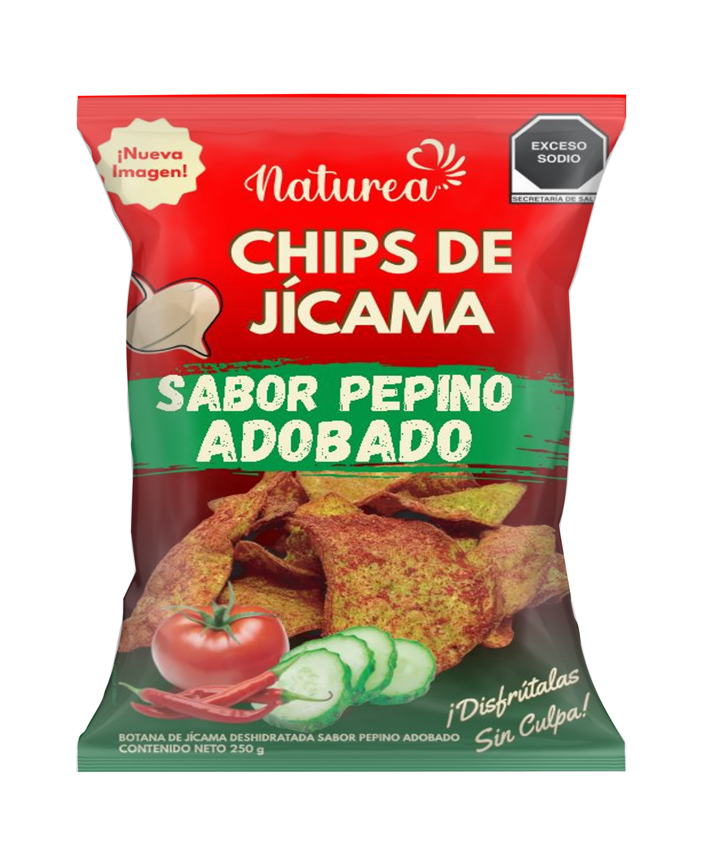 Chips de Jícama sabor Pepino Adobado