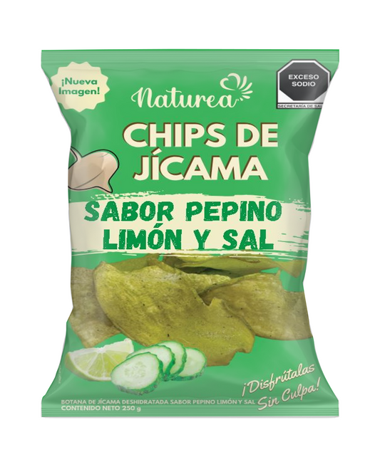 Chips de Jícama sabor Pepino Limón y sal