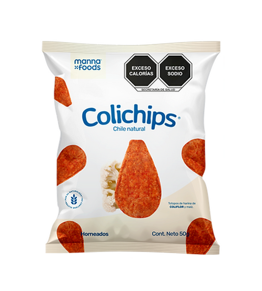 Chips de Coliflor sabor Chile 50g Manna Foods