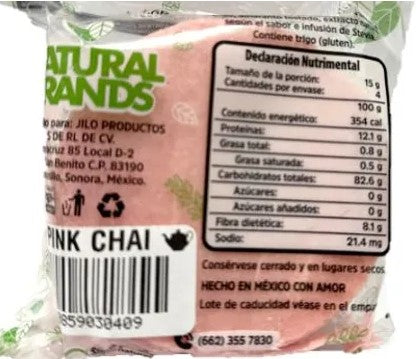 Oblea de amaranto sabor Pink Chai 60g