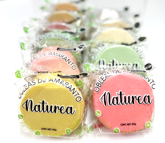 Kit obleas de amaranto sin azúcar 6pz Naturea