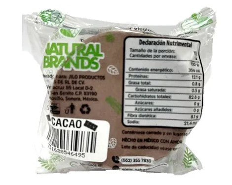 Oblea de amaranto sabor Cacao 60g