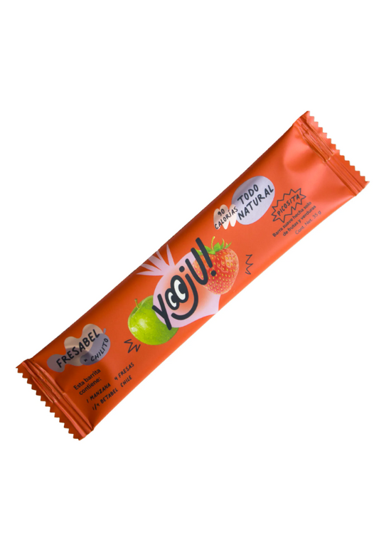 Fresabel con chilito, Barrita de Fruta 100% Natural