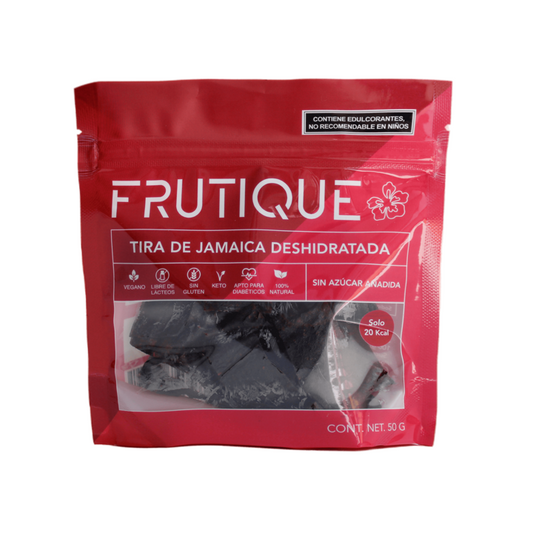 Tira de Jamaica deshidratada sin azúcar 50gr Frutique