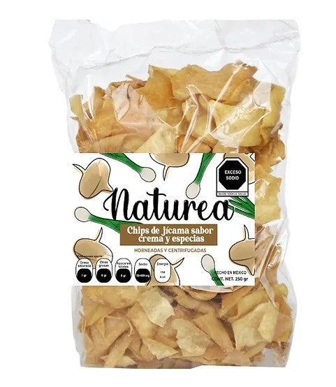 Chips de Jícama Cremas y Especias