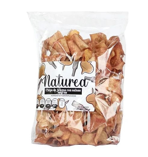Chips de Jícama Salsas Negras