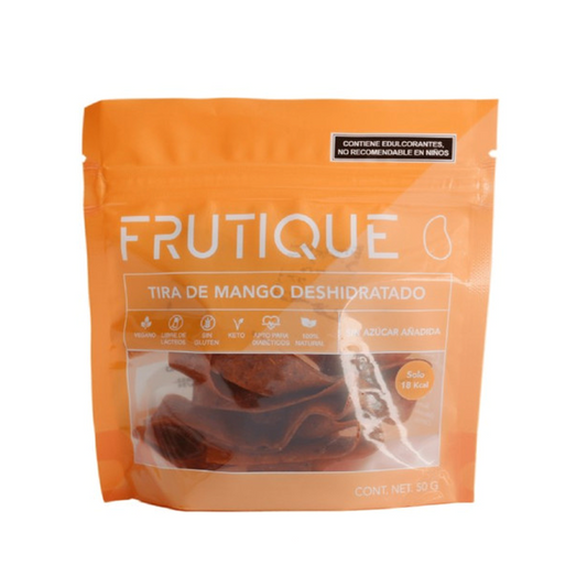 Tira de Mango deshidratado sin azúcar 50gr Frutique